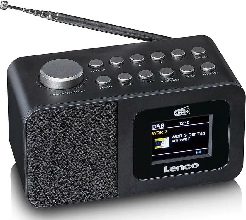 Radio Lenco CR-625BK, DAB+, FM, e zezë - 10