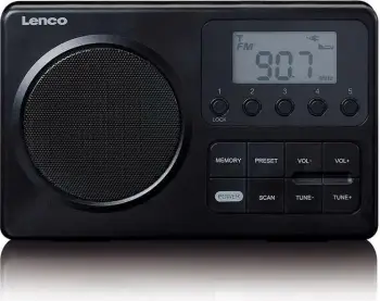 Radio portabile Lenco MPR-035BK, FM, e zezë