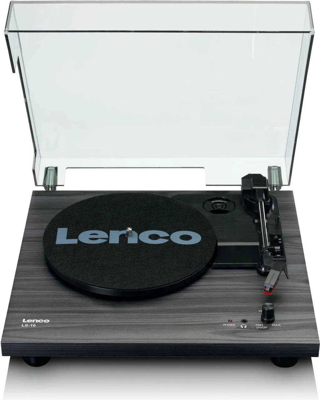 Gramafon Lenco LS-10WD me altoparlantë, bardhë/druri - 1