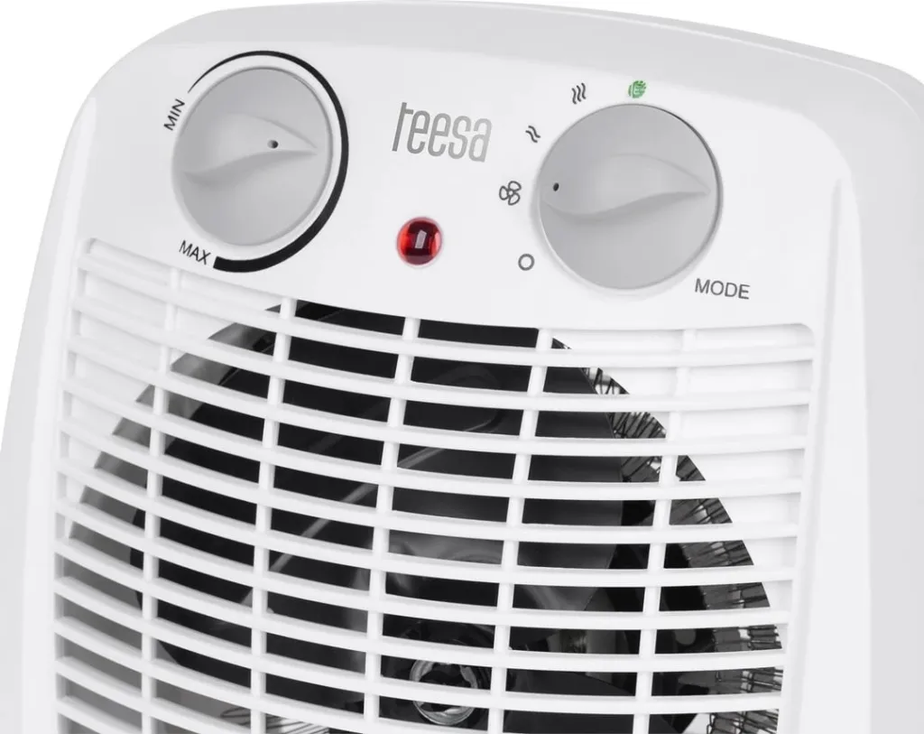 Ngrohës me ventilator Teesa TSA8059, 2000 W, i bardhë - 2