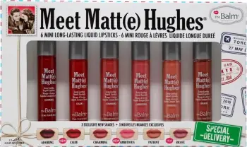 Buzëkuq i lëngshëm për femra The Balm Meet Matt(e) Hughes Special Delivery, 6 copë mini