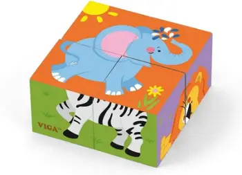 Puzzle kubi Viga Zoo 0960