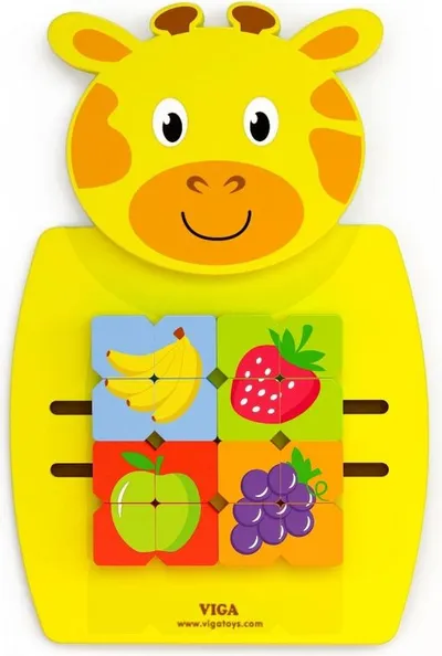 Lodër Puzzle Viga, për mur - 1