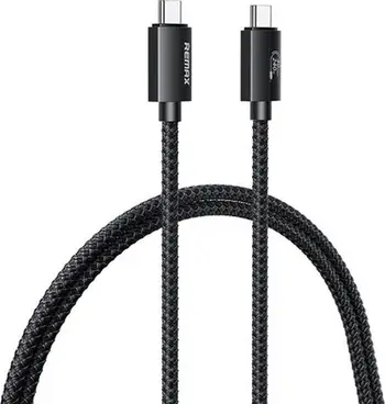 Kabllo USB Remax RC-C039, USB-C në USB-C, 1 m, 240W, i zi