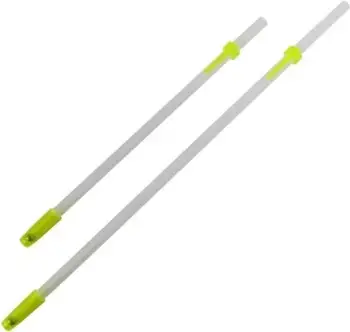 Kashtë njëkahëshe për të moshuar Sundo Senior Straw, me valvul, plastike, e bardhë me të verdhë