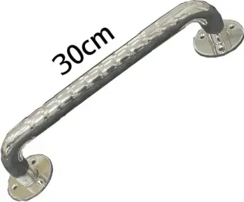 Dorëz mbajtëse SUNDO për banjo, 30 cm, Çelik inox, Argjendtë