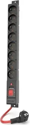 Prizë zgjatuese Acar R8 Power W2452, 8x230V 16A, kabllo 5m, e bardhë