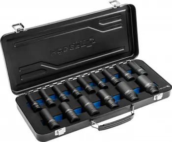 Set çelësa goditës Högert Technik HT4R049, 1/2", 15 copë, në kuti metalike