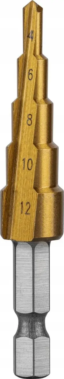 Freza shkallore Högert Technik HT6D321, 4-12 mm, HSS me veshje titan