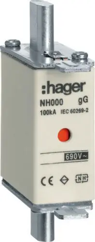 Siguresë Hager Motor NH00 AM, 690V, 63A, 3.4W, e hirtë