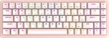 Tastierë Rampage Rebel, Low Profile Red Switch, rozë