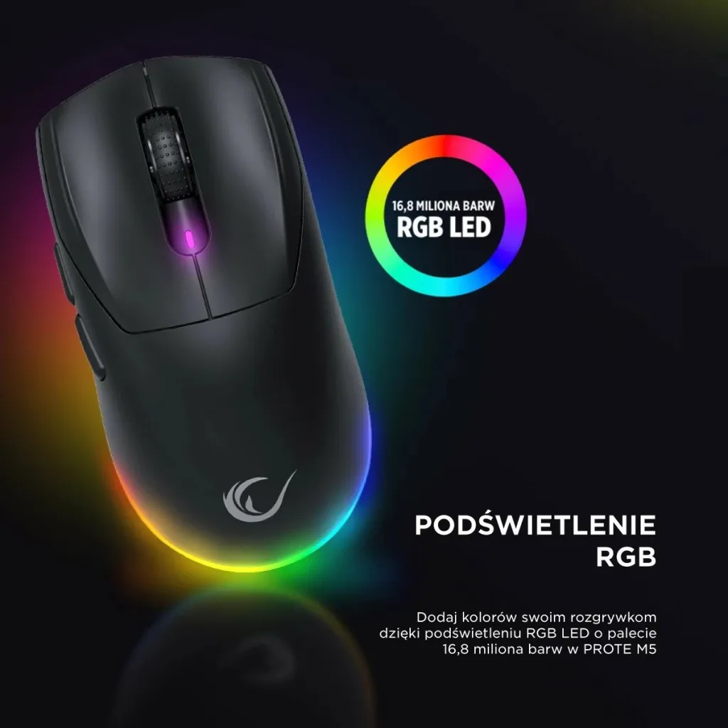Maus Rampage Prote M5, 24000 DPI, RGB LED, 1kHz, i zi - 14