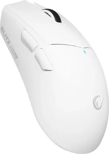 Maus gaming Rampage BLITZ ULTIMATE 8K, PAW3950, BT 2.4G me kabllo, i bardhë