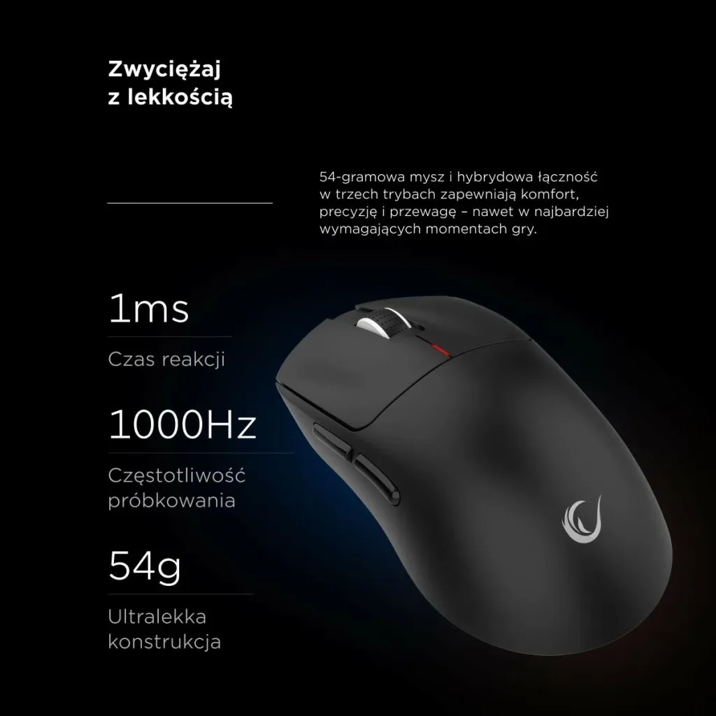 Maus Rampage Clax PAW3311, 24 000 DPI, wireless/wired, i zi - 12