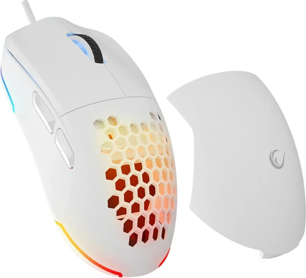 Maus gaming Rampage BLINK, RGB, sensor optik, i bardhë - 2