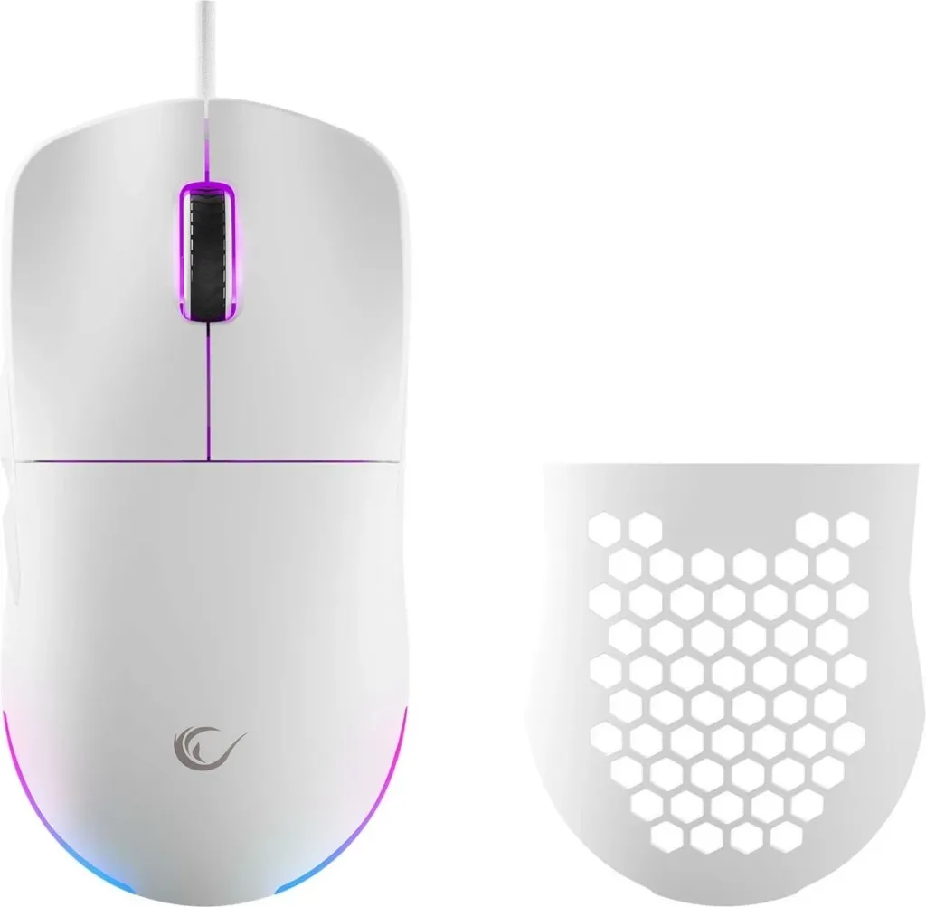 Maus gaming Rampage BLINK, RGB, sensor optik, i bardhë - 3