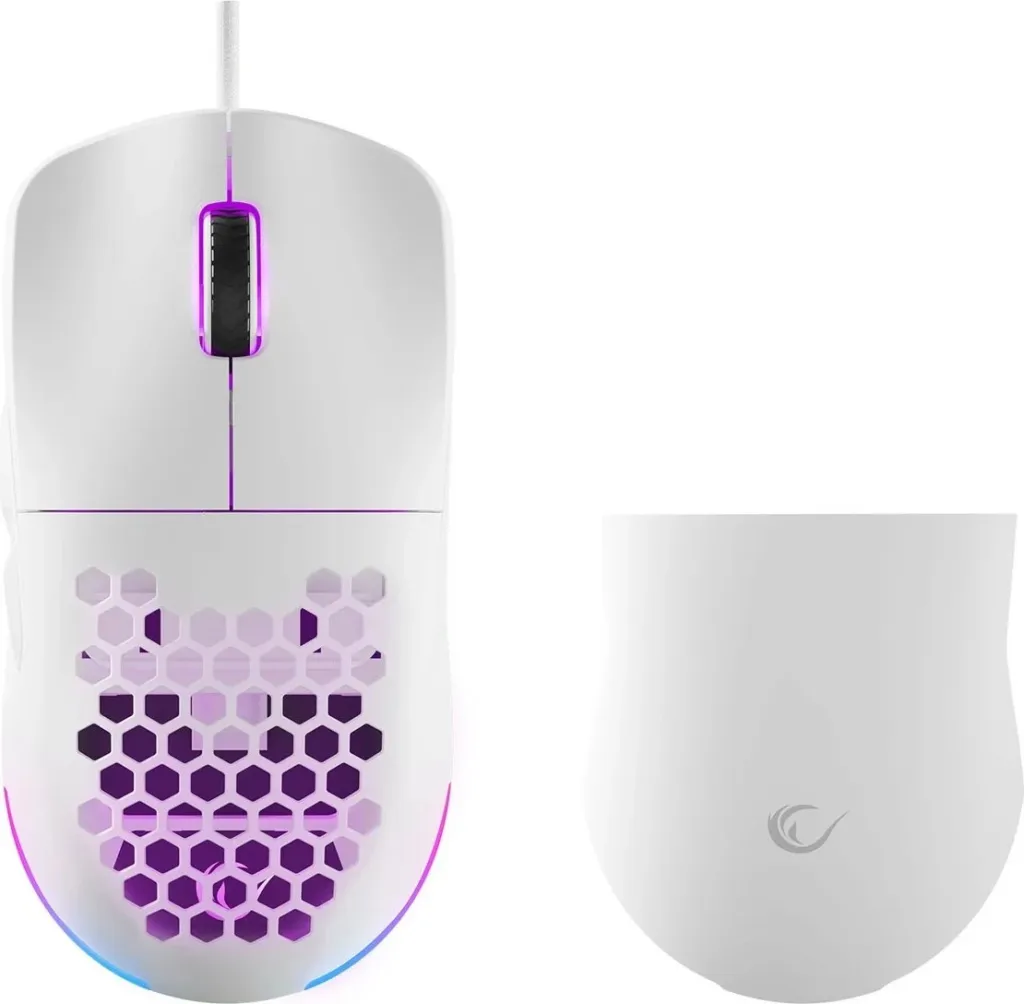 Maus gaming Rampage BLINK, RGB, sensor optik, i bardhë - 4
