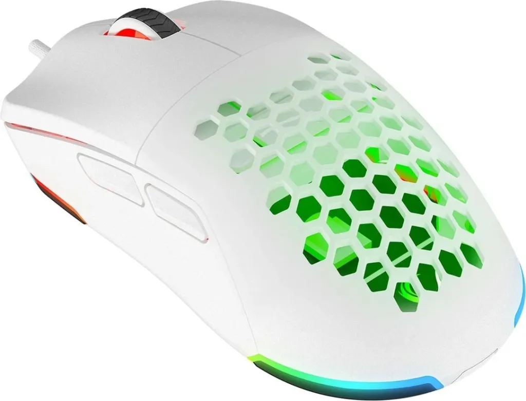 Maus gaming Rampage BLINK, RGB, sensor optik, i bardhë - 6