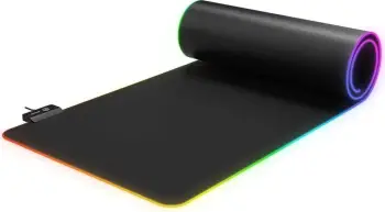 Mauspad Rampage MP-24 RGB, XL, e zezë