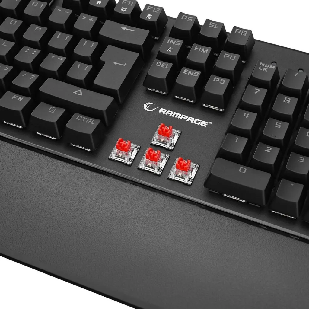 Tastierë mekanike Rampage KB-R86 UMBRA, Red Switch, e zezë - 5