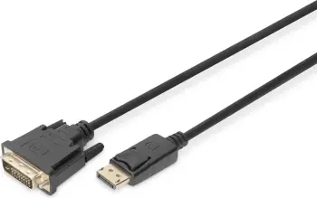 Kabllo Digitus DisplayPort në DVI-D, 3 m, e zezë