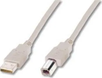 Kabllo Digitus USB-A - USB-B, 5m, bezhë - 1