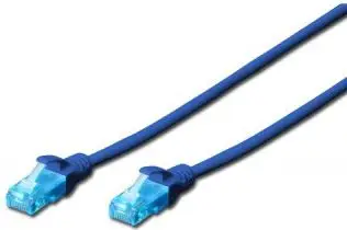 Kabllo patchcord Digitus U/UTP, Cat 5e, 0.5m, e kaltër