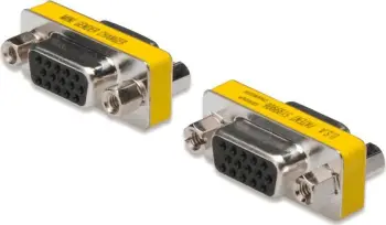 Përshtatës Digitus D-Sub (VGA) - D-Sub (VGA), i verdhë