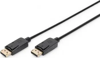 Kabllo Assmann Digitus DisplayPort - DisplayPort AK-340103-010-S, 1m, e zezë