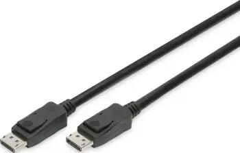 Kabllo Digitus DisplayPort - DisplayPort, 1m, e zezë