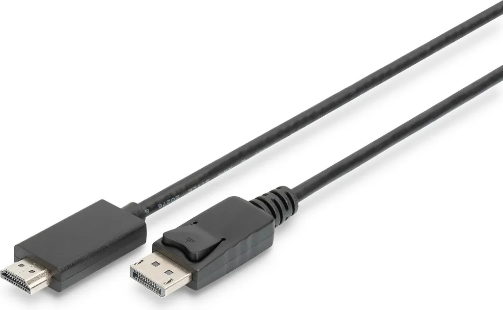 Kabllo Digitus DisplayPort në HDMI, 2m, e zezë - 1