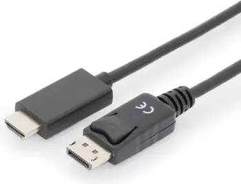 Kabllo Digitus (AK-340303-030-S) DisplayPort - HDMI, 3m, e zezë