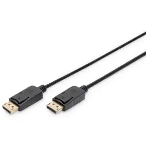 Kabllo Digitus 2x DisplayPort, 3m, e zezë