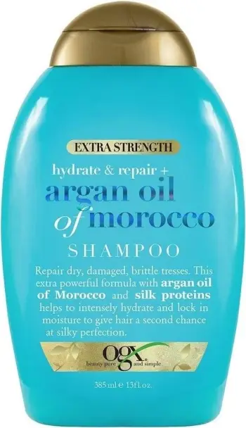 Shampon për femra OGX Extra Strength Hydrate + Repair Argan Oil of Morocco, 385ml