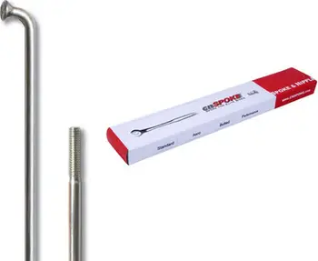 Fije rrote biçiklete Cn Spoke STD14, 2.0mm inox, 172mm, argjendi, set 144 copë me nipla