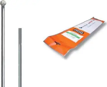 Spica biçiklete CN Spoke MAC14, çelik inox 262mm, set 72 copë, argjendtë