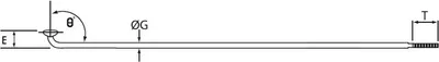 Fije rrote biçiklete CNSPOKE 134T, 298mm, çelik inox, argjendtë, 72 copë - 2