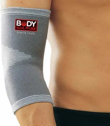 Bandazh për bërryl Body Sculpture me një qark të argjendtë BNS 004L