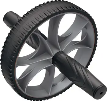 Rrotull fitnesi inSPORTline Single Shaft BB 703, rrotë teke, anti rrëshqitës, e zezë