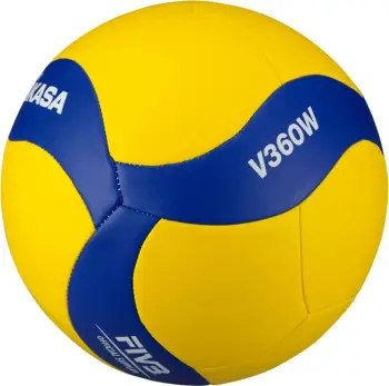 Top volejbolli Mikasa V360W, FIVB Approved, i verdhë blu