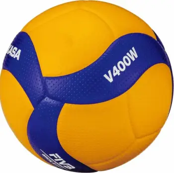 Top volejbolli Mikasa V400W, madhësia 4, i verdhë blu