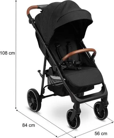 Karrocë për fëmijë Caretero Elma, e zezë - 5