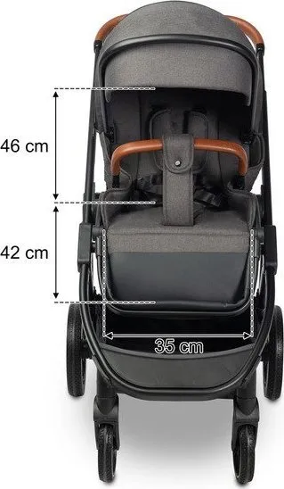 Karrocë për fëmijë Caretero Ratio, e hirtë - 18