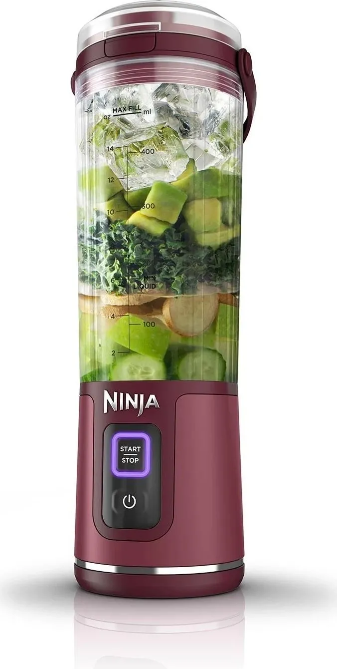 Blender portabel Ninja BC151, 0.53L, USB-C, i kuq - 5