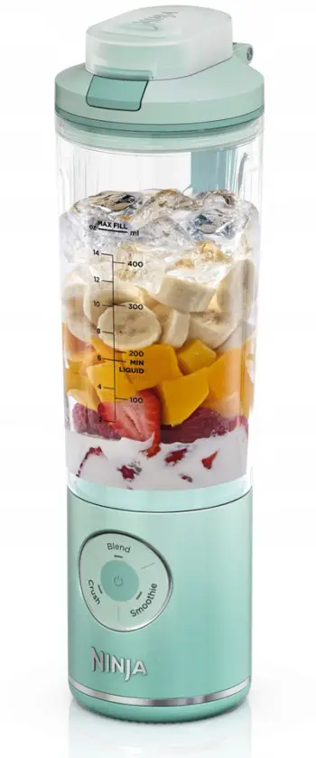 Blender portativ pa kabllo Ninja Blast Max BC251EUMT, 570 ml, qelq, i tejdukshëm
