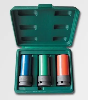Set prizë për goma Honiton, 1/2", 17-21mm, 3 copë, shumëngjyrëshe