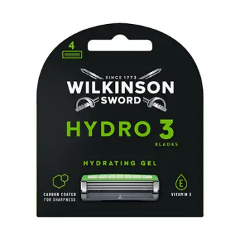 Koka zëvendësuese për rroje Hydro 3 Black Edition, 4 copë