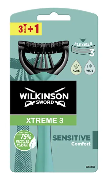 Brisk rroje Wilkinson Sword Xtreme3 ??Sensitive, 4 copë