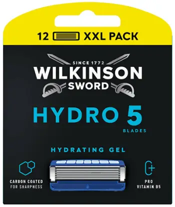 Rezeva për brisk Wilkinson Hydro 5 Skin Protection Regular për meshkuj, 12 copë