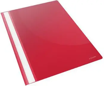 Dosje plastike Esselte Soft PP A4, set 25 copë, e kuqe
